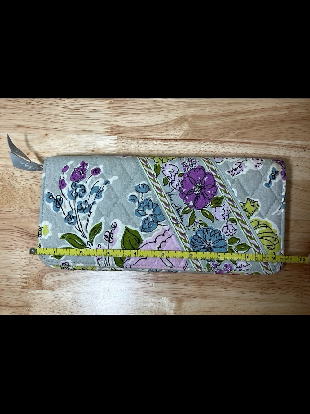 Vera Bradley Watercolor Travel Wallet Retired Print Vintage - Picture 8 of 9